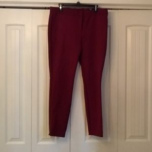 Express nwt sz 12 skinny mid-rise burgundy pants